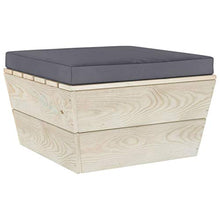 Tidyard Set 8 pz Divani Pallet Angolari Modulari da Giardino Esterno con Penisola in Legno di Abete,Divano Angoalre,Divani da Esterno,Set Divani Modulari da Giardino Esterno Legno