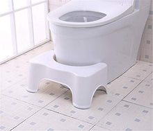 Sgabello WC per bambini e adulti, per la salute, poggiapiedi per WC, antiscivolo, contro stitichezza ed emorroidi, colore: bianco