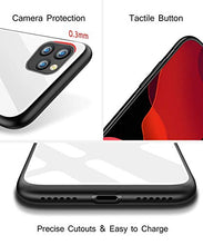Suhctup Compatibile con iPhone 11 Pro Max 6.5 Custodia Protettiva in Vetro Temperato 9H + Cornice Paraurti in TPU Silicone Morbido Assorbimento Degli Urti a 360 Gradi Protezione -Albero 2