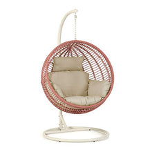 Kave Home - Poltrona sospesa con piede Elianis terracotta