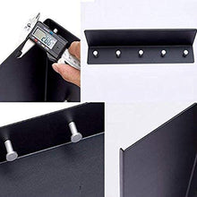 HYJMJJ Great Coat Ganci, Nero Alluminio dello Spazio Bagno-Multi Funzione di Supporto Mensola con 5 Ganci, Tieni la Grande Vita.