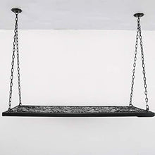 Portavini Portabottiglie in Metallo A Soffitto, Regolabile in Altezza, Portabottiglie in Ferro Multifunzionale, Portaoggetti, Adatto per Ristoranti, KTV, Bar (Size : 100cm)