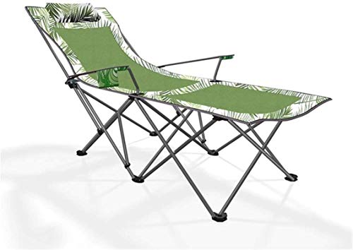 Lettini da sole Poltrone reclinabili, sdraio da giardino e poltrone reclinabili Motivo a foglie verdi Lettino prendisole Mobili da esterno Lettino pieghevole per spiaggia Piscina Patio Campeggio Nessu