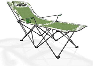 Lettini da sole Poltrone reclinabili, sdraio da giardino e poltrone reclinabili Motivo a foglie verdi Lettino prendisole Mobili da esterno Lettino pieghevole per spiaggia Piscina Patio Campeggio Nessu