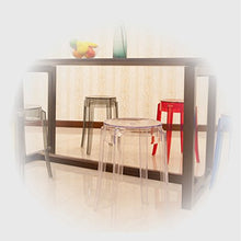 Seggiola da bar WDX- Sgabello in plastica Trasparente e Sgabello Confortevole (Color : D)