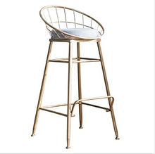 Kronleuchter Sedia da Bar Golden Home Sgabello Alto Sedia da Bar Dimensioni: 95x75x48cm