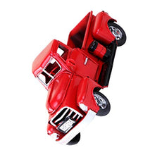 STOBOK Camion Rosso Veicolo Modello di Auto Regalo di Auto d'Epoca di Natale Regalo per Bambini Giocattolo Decorazione di Festa