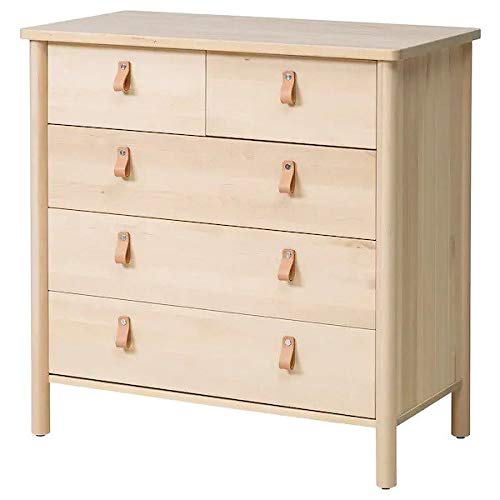 Ikea BJÖRKSNÄS Cassettiera con 5 cassetti, Betulla, 90x90 cm