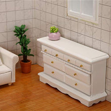 Mini armadio europeo a 5 cassetti cassettiera 1/12 casa delle bambole in miniatura decorazione camera da letto