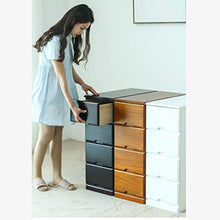 TXXM, cassettiera con cuciture e cassetti, in legno massello, per bagno, cucina, colore: bianco, dimensioni: 20 cm