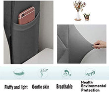 Copertura per Testiera per Letto Copri Testata Letto Matrimoniale/Singolo Premium Imbottita Elastica Copritestata Letto Velluto Fodera Protezione Anti-collisione Cuscino