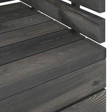 vidaXL Set Divani da Giardino su Pallet 8 pz Legno Pino Grigio Scuro