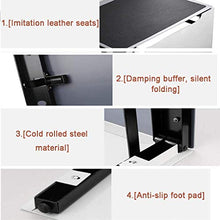 4cm Ultra sottile Sedia da parete invisibile Pieghevole Sgabello da bagno Sgabello Damping Sedia da parete a soffitto in acciaio a freddo Sgabello che cambia sgabello adatto per portico / camera da le