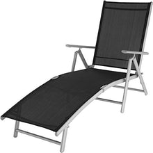 TecTake 800713 Lettino Prendisole, Schienale Regolabile, Resistente alle Intemperie, Alluminio, Mobile Giardino Campeggio - Disponibile in Diversi Colori (Grigio Argento | No. 403259)