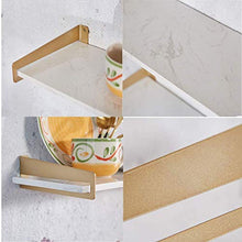 Semplicità Elegante Scaffale a Muro Scaffalature Galleggianti Scaffali Marmo Artificiale Semplice Staffa Metallica Sfondo Tv ad Alta Capacità Soggiorno Cucina Bagno, 9 Dimensioni, HJJ, a, 80X25cm