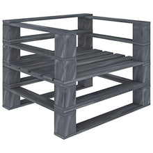 vidaXL Cuscino per Pavimento e Pallet 60x61x10 cm Antracite