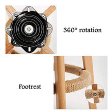 LLT Pratico sgabello Sgabelli di lusso Bar Stool Kitchen Bar Colazione Sedia da pranzo contatore ruotabile in legno massiccio telaio Comodità Posto a sedere Carico massimo 120Kg,A,63 cm