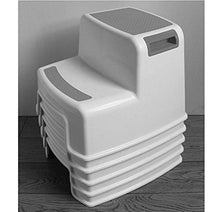 MLZWS. Sgabello Sgabello in plastica Ispessimento for Adulti Bambini Bagno Sgabello Sgabello Casa Tavolo da Pranzo Sgabello Cambia Scarpe Sgabello Sgabello Basso Panca Alta (Color : B)