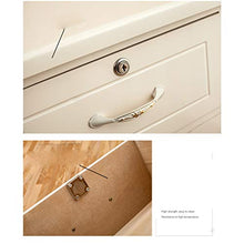 Conemmo Comodino Camera da letto con serratura Nordic legno massello semplice moderno armadio piccolo appartamento armadio stretto avorio bianco comò