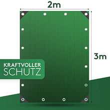 Telone verde primavera 2x3m - Telone in tessuto extra impermeabile e rinforzato per proteggere mobili, legno e come base o protezione dal sole - Copertura antipioggia universale - impermeabile