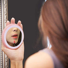 ADSE Specchio per Il Trucco Specchio per Il Trucco a LED 2 Specchi Cosmetici Illuminati Ricaricabili con luminosità Specchio Azzurro (Colore: Blu)