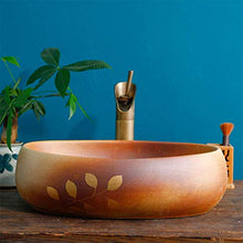 WEHOLY Lavabo in Resina Lavabo retrò da Incasso Ovale in Pietra Naturale Lavabo in Ceramica Contenitore per Hotel Lavabo a Prova di Schizzi