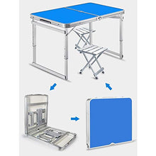 WNN-URG Outdoor Tabella di Piegatura e 4 sedie, Campeggio Portatile di Picnic Tabella Buffet Wedding Cucina Colazione Bar Set Market Garden Partito dell'automobile al Coperto URG