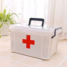Tixiyu Contenitore di pronto soccorso portatile per medicina con custodia per pillole, per casa, ufficio, auto, lavoro, viaggio, grande