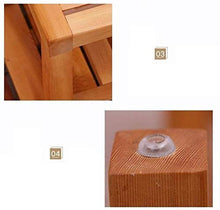 Sgabello per Doccia da Bagno in Legno, Antiscivolo Stabile per Adulti Donne Incinte per Bagno con umidità per Anziani 0107 (Colore: 433350 cm)