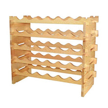 PZW Portabottiglie Semplice e Creativo, Portabottiglie Portabottiglie in Legno Portabottiglie, Legno Massello, 70 * 30 cm