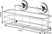 Portasciugamani, mensola del Bagno in Acciaio Inox Ventosa mensola del Bagno Non Perforata Argento Quadrato Bagno Cesto portaoggetti Rack, Cucina Appendiabiti a Parete Uso Domestico