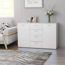 vidaXL Credenza Grigio Cemento 120x35,5x75 cm in Truciolato