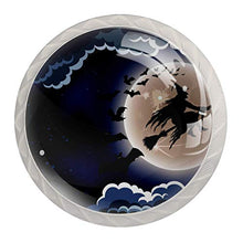 Strega di Halloween 4 PCS Pomelli per Porta, Pomolo per Mobile, Pomelli per Mobili con Viti, Maniglia per Armadietto, Pomelli per Porta, Pomelli per Cassetti per Porta, Armadio, Cassetto e Credenza