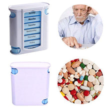 Organizzatore settimanale per pillole 7 giorni di medicina organizer giornaliero pillole per olio di pesce, capsule, vitamine e integratori
