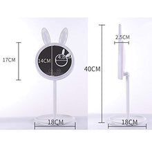 Damai New Bunny LED Riempire Luce Specchio for Il Trucco con Luce Intelligente Luce di Riempimento Specchio for Il Trucco del Desktop ABS Piccolo Regalo Bianco