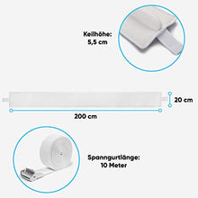 Liviza Ponte dell'amore per materassi – comodo e stabile grazie al rivestimento extra largo – Connettore per materasso con tenuta extra forte grazie al sistema di cinghie