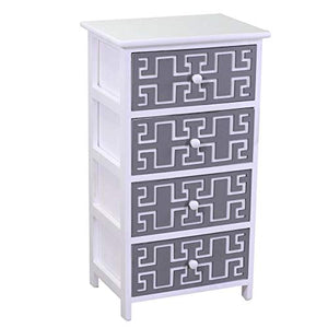 Vacchetti Gianna Mobiletto, Legno, Bianco Grigio, Grande