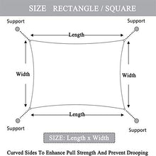BEDSETS Tende da Sole per Esterno, Vela Ombreggiante,Protezione Raggi UV Vela Tenda, Impermeabile e Resistente, Tenda a Vela per Giardino Balcone Terrazza (2X5m,Bianca)