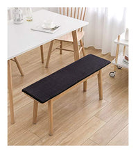 Cuscino per panchina, Cuscino per panchina da Giardino, Cuscino per Panca da Giardino Patio Rettangolari Cuscino per Panche Semplice Non-Slip Cuscino-Grigio Scuro 100×35cm(39×14in)