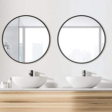 HFFFHA Cornice Specchio da Parete Specchio da Bagno Specchio Circolare Specchio Rotondo Specchio da Trucco Specchio Decorativo Specchio per Trucco Diametro