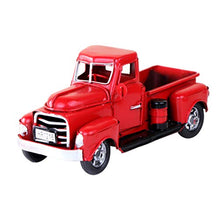 STOBOK Camion Rosso Veicolo Modello di Auto Regalo di Auto d'Epoca di Natale Regalo per Bambini Giocattolo Decorazione di Festa