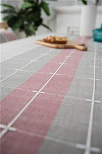 Wandskllss Tovaglia Pizzo di Cotone Tovaglie Nappe, Tovaglie Impermeabili Muffa, Tovaglie for Banchetti (Color : Pink Stripes, Size : 140x250)