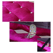 Pouf Panca Ottomana Stoccaggio Ottomano Bench Poggiapiedi Trapuntato in Tessuto Imbottito Scarpe Panca Living Room Divano Banco Bedroom End Sgabello Poggiapiedi con Ascensore Top