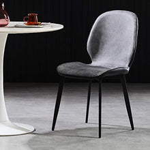 Totovy Nuovo Nordic Light Light Luxury Tessuto impermeabile Sedia da pranzo Home Moderno Semplice schienale Scheda Soft Pack Sedia Negoziazione Desk Sedia Ristorante Tavolo da pranzo Sedia Caffè Studi