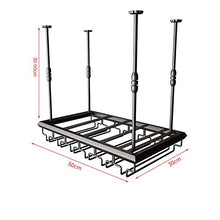 JHGJBJ Vino Rack Metallo Appeso, Supporto di Vetro di Vino Stile Industriale battuto Altezza Ferro pensile orientabile, con deposito Bottiglia (Size : 60x30cm)