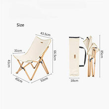 JIXIN Sedia da Campeggio per Esterni in Legno di Faggio Portatile Sedia da Giardino Pieghevole Sedia da Giardino Pieghevole Sedia da Picnic per Barbecue Sgabello con Schienale Pieghevole