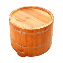 NUBAOgy Bacino Del Piede In Legno, Pediluvio Per Uso Domestico, Vasca Da Bagno Coperta Per Pediluvi, Pediluvio Per Uso Domestico, Pediluvio, Fusto Di Abete Profumato, Regalo Per La Salute Domestica, 2