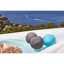 VLUV Palla da Seduta da Esterni AQVA - Sedile da Esterni per terrazza e Giardino, Colore: Charron Teal, Ø 60cm - 65cm, Stoffa per Rivestimento Sunbrella, Robusta e indeformabile, con Maniglia