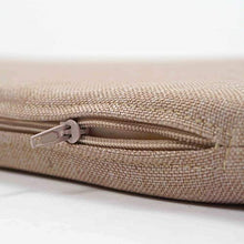 Arketicom Pank, 2 Cuscini per Panche, Cuscino con Lacci 100x50 per Panca o cassapanca Grigio Chiaro, Sfoderabile 100% Made in Italy