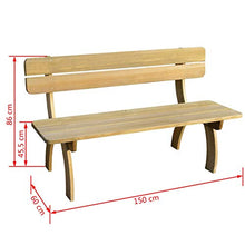 vidaXL Legno di Pino FSC Panchina Giardino Classica Resistente Panca Esterni